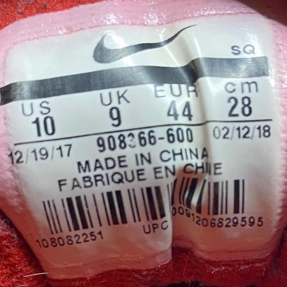 Size 10 -‎ Nike Air Max 1 Premium Retro Red Curry (908366-600)